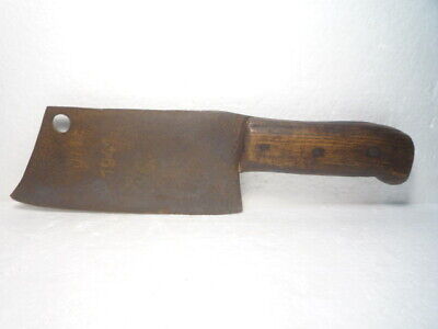 Original  Antique  Kitchen  Meat  Cleaver  Chopper  Knife  Mark  1941