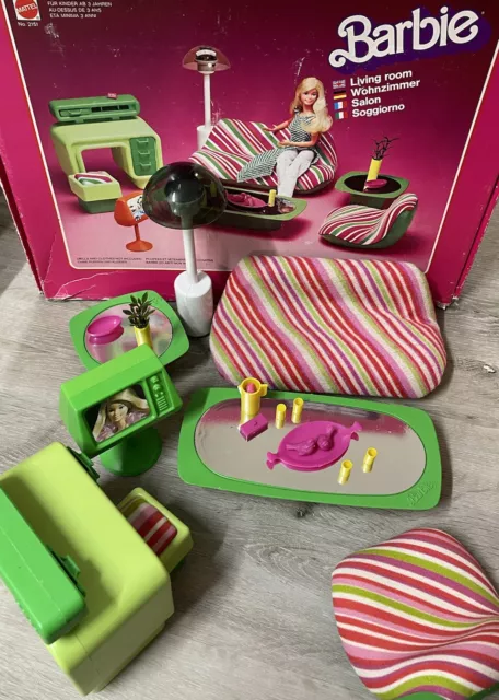 Mattel Barbie : Dream Furniture Collection  Living Room Wohnzimmer Mit Ovp 2151