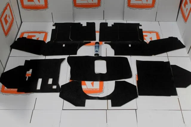 RHD LT77 hardura seat box+foot well matting kit Fits Land Rover Defender 90/1...