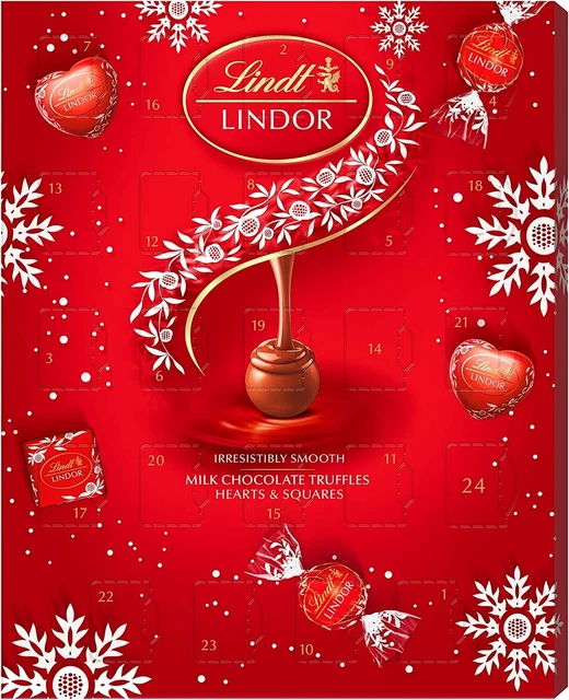 LINDT LINDOR MILK Chocolate Advent Calendar 2022, 300g EUR 11,48