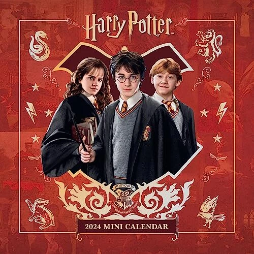 HARRY POTTER 2024 Calendar Mini Wall Format Calendar Official Product £