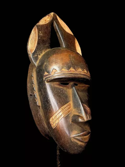 African Hand Carved Decorative African, African, GURO Passport Mask guro--4148