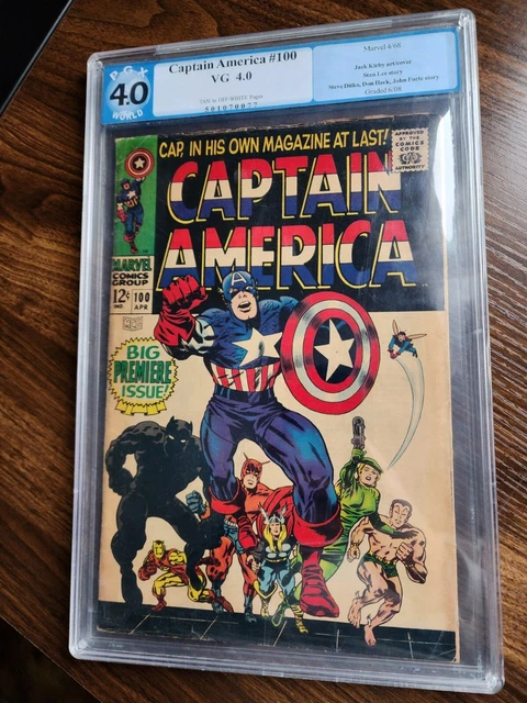 Captain America #100 1968 PGX 4.0 Graded not CGC 4