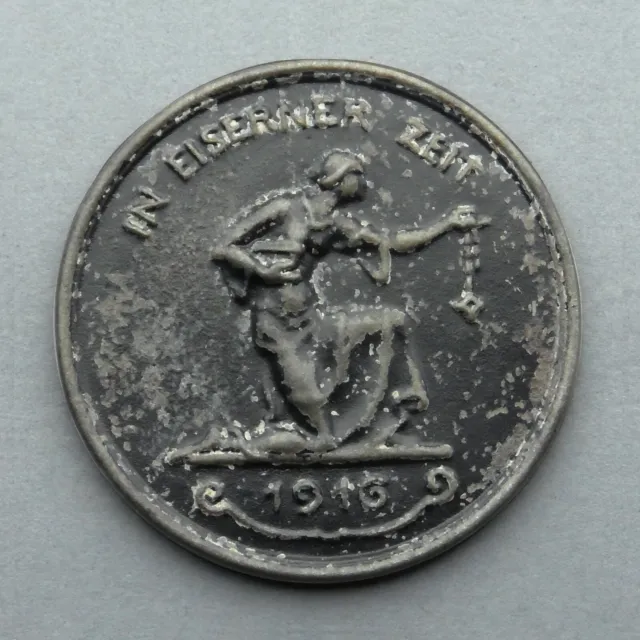 German Medal. In Eiserner Zeit 1916. Token. WWI