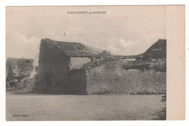 CPA 55 - RAULECOURT-EN-WOËVRE (MEUSE) ÉCRITE en 1915