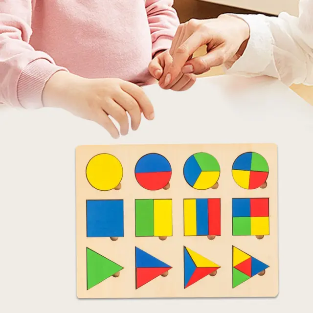 Montessori jouet géométrie modèle jouet éducatif en bois géométrie Puzzle