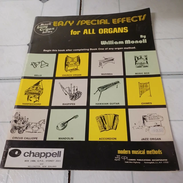 EASY SPECIAL EFFECTS For All Organs By William Monel EUR 11,51