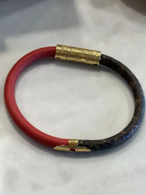 Louis Vuitton Monogram LV Confidential Bracelet 2022-23FW, Brown, 17
