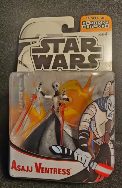Star Wars Clone Wars ASSAJ VENTRESS Action Figure (2003 Hasbro) Brand New Sealed
