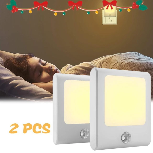 2X LED MOTION Sensor Lights PIR Wireless Night Light Battery
