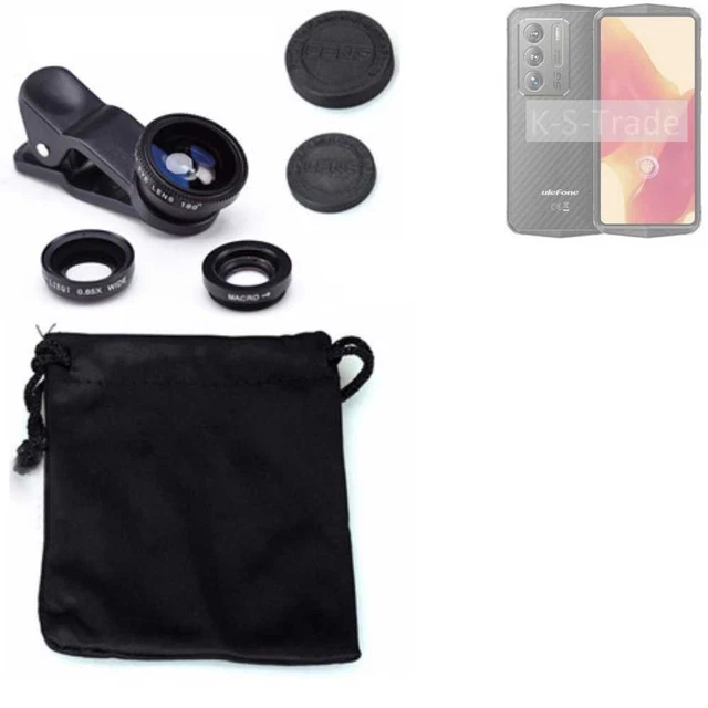 Pour Ulefone Armor 23 Ultra Objectifs Smartphone Lentilles fisheye macro grand a