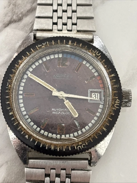 Montre Bracelet Vintage Mécanique Lubin - Fonctionne - Modèle Pour Gaucher