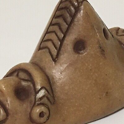 Taino Stone Historic 3 Pointed Face PreColumbian Zemi Anthropic 4