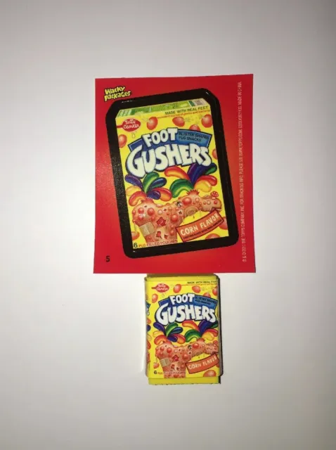 Topps Wacky Packages Sticker And Eraser Series 2 #5 Foot Gushers Card