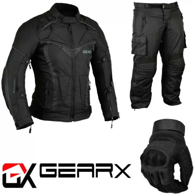 Aire Acondicionado Moto Protector Suit Chaqueta Impermeable Pantalones Guantes