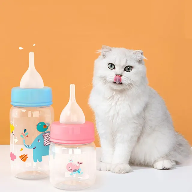 Juego de alimentador con biberón para cachorros gatitos gato perro bady lactancia alimentador de leche de agua