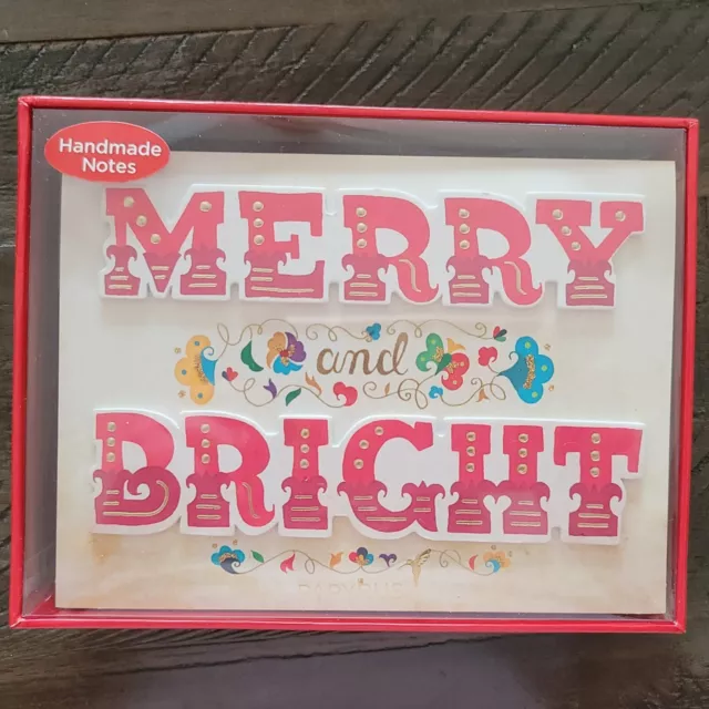 Merry And Bright Christmas Boxed Cards 8 Count