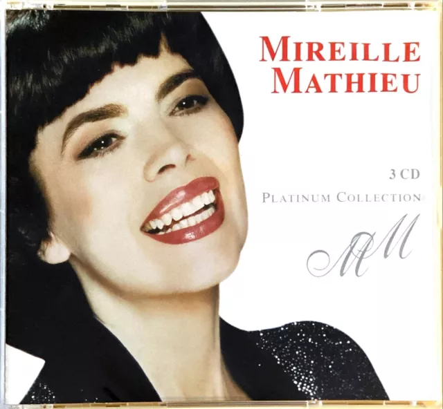 COFFRET 3xCD ALBUM MIREILLE MATHIEU PLATINUM COLLECTION RARE COMME NEUF 2005