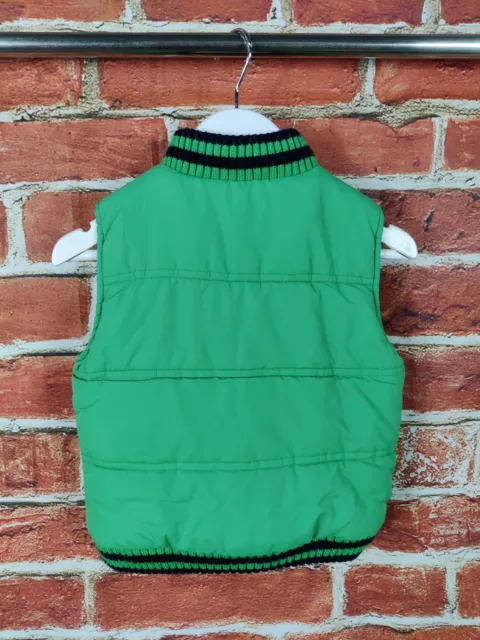 Giacca Cappotto Imbottito Verde Zoo Ragazzi Gilet Scaldabody Età 2-3 Anni Foderata 98Cm 2