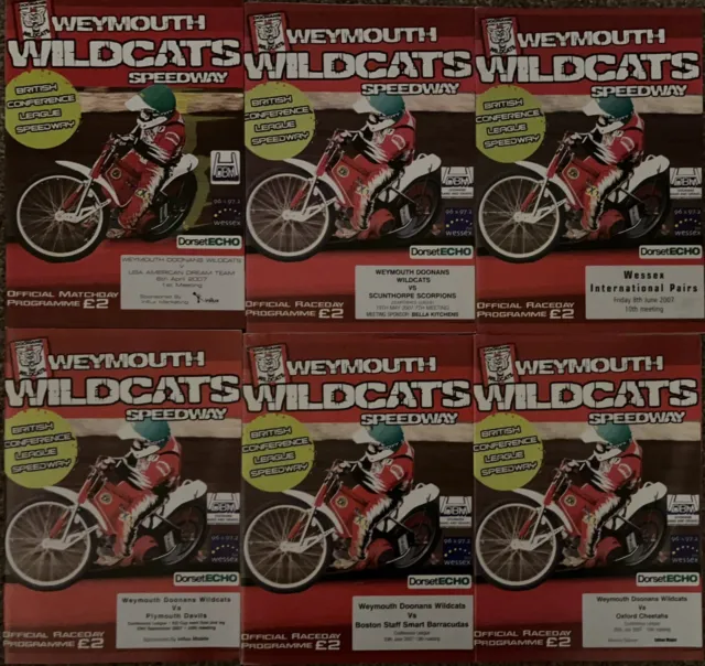 (6) 2007 Weymouth Wildcats Programmes