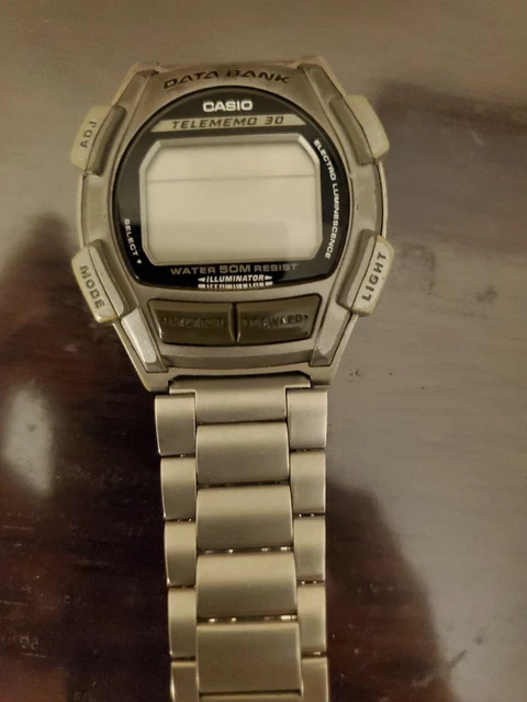 Casio DBC 30 telememo calculator data bank watch