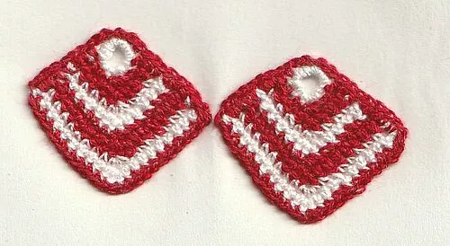 Topflappen mini Gr.2,2 x 2,2 cm für die Puppenstube