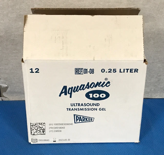 Parker 01-08 Aquasonic 100 Ultrasound Transmission Gel, 0.25 L - box of 12