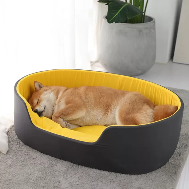 Pet Cat Dog Bed for Medium Large Dogs Mat Washable Puppy Soft Comfy Basket