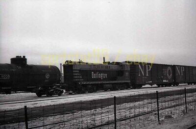 CBQ Burlington Route Baldwin VO-1000 Locomotive - Vintage Railroad Negative