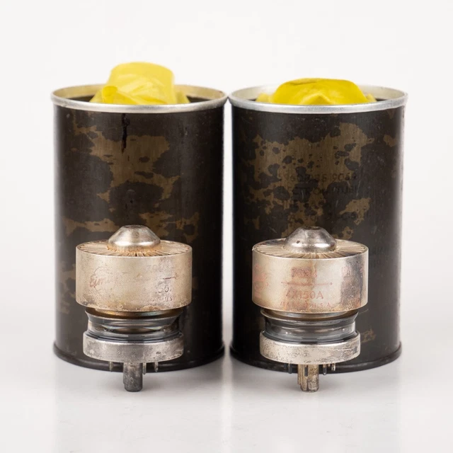 2 NOS Eimac 4X150A/7034 in original opened can, made in U.S.A.