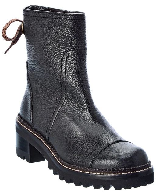 See By Chloé Leather Bootie Women's Black 39.5