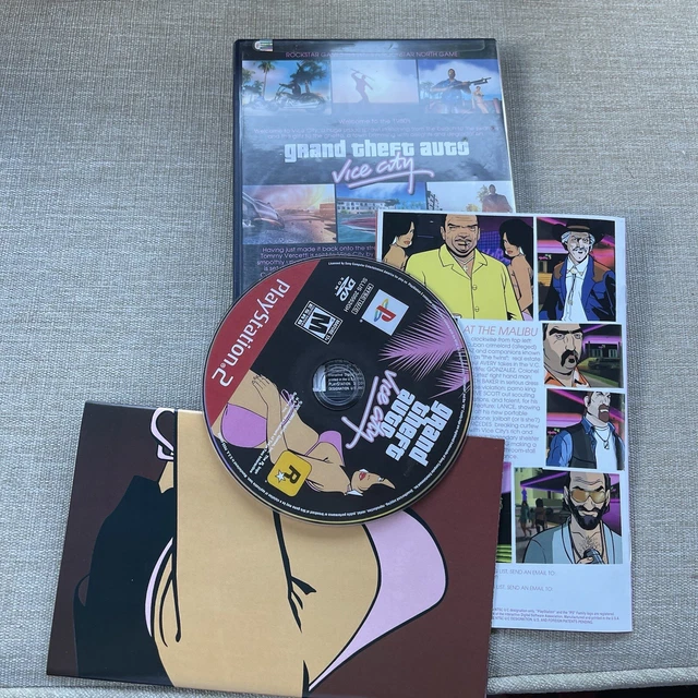GTA Vice City Sur PS2 - Complet (boîtier, Livret, Disque) - Version Française - Très Bon état