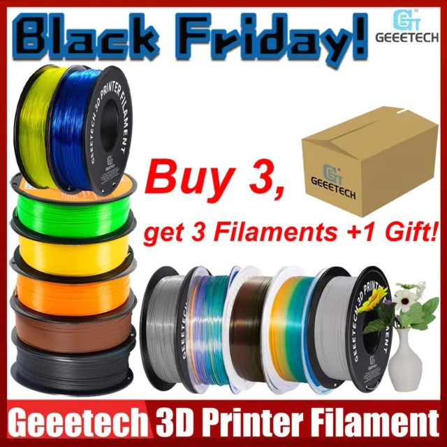 Geeetech HS-PLA 1.75mm, High Speed 3D Printer Filament,1kg Spool  (2.2lbs),Dimensional Accuracy +/- 0.02mm, Fast Printing Speed and high  Printing