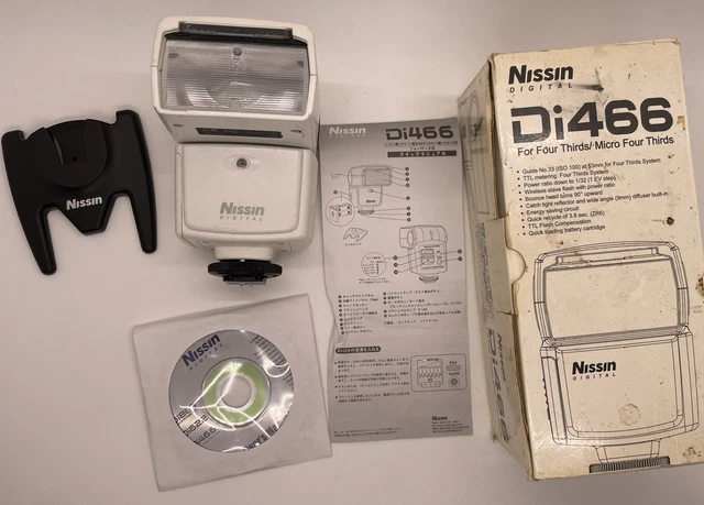 Nissin Di466 Shoe Mount Flash for Nikon/Canon EOS digital slr cameras Complete