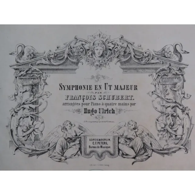 Franz Schubert Sinfonia IN Ut Maggiore E Si Minatore Piano 4 Mani C.