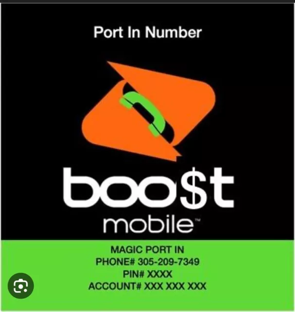 Boost Mobile Prepaid Port Numbers Fast As 3Min DELIVERY!!!! ANY AREACODE