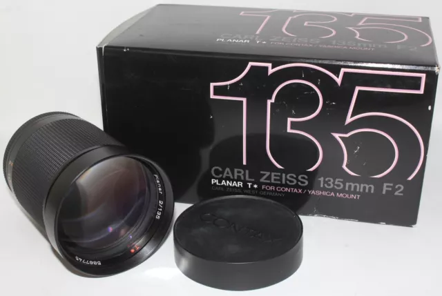 Carl Zeiss 135mm F/2 Planar T Objektiv für Contax Yashica OVP