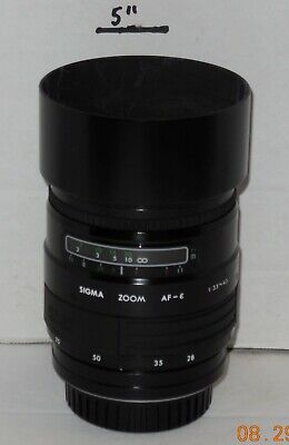 SIGMA ZOOM AF-E 1:3.5-4.5 F=28-70mm multi coated lens SN 1010163 with Case