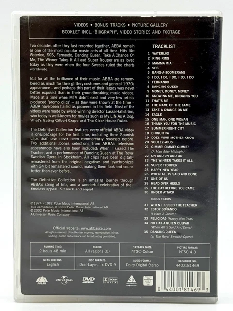 ABBA: THE DEFINITIVE Collection (DVD, 2002) $12.47 - PicClick CA