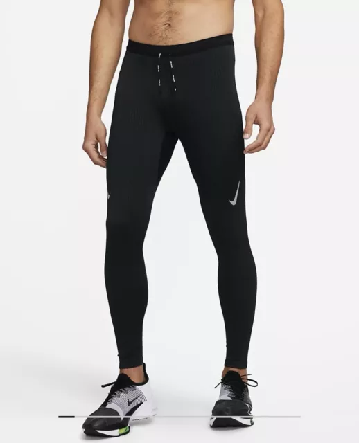 Nike Aeroswift Dri-Fit Adv Tights Size Large Running Racing Black Brand New.