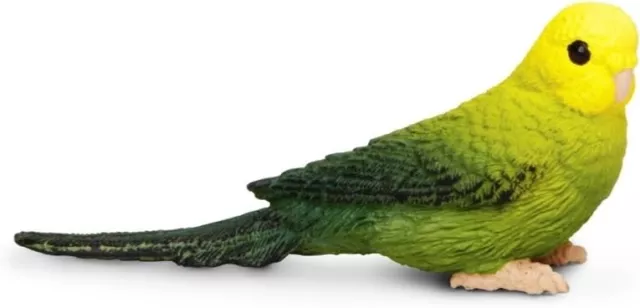 Safari Ltd GREEN Budgie Budgerigar 150429 NEW  Like Bullyland / Schleich BNWT 2