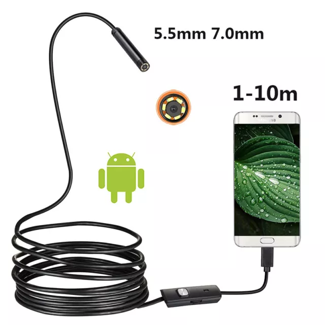 Mini Endoscope Camera 7mm/5.5mm USB Camera for Android Inspection Boresco~DC