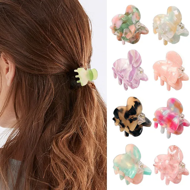 Pinza De Pelo De Acrílico Colorida Accesorios Para El Cabello Pequeña Pinza <