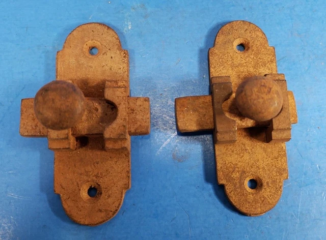 Sliding Bolt Latch Lock Cabinet Cupboard Gate 2" OAW x 3.25" Long Flush Mount 4