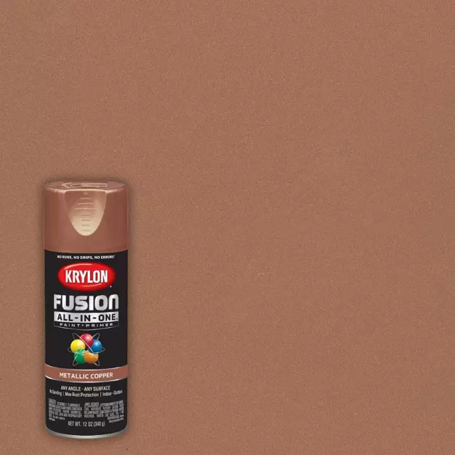 K02732007 Fusion All-In-One Spray Paint for Indoor/Outdoor Use, Satin Bl