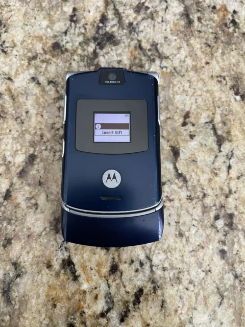 Motorola RAZR V3 - Blue (AT&T) Cellular Phone