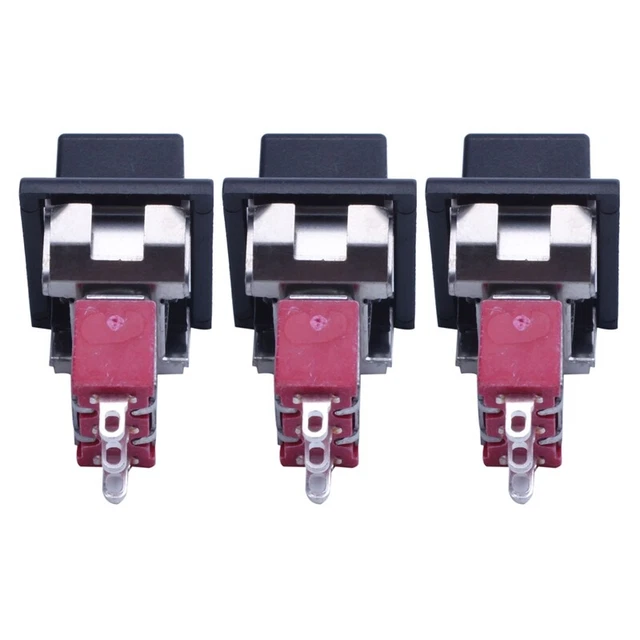 3X AC 250V/3A 125V/5A Momentary SPDT 3 Positions Toggle Switch T80-R J4E2