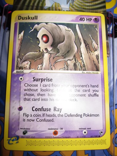 Pokemon Mint (◕‿◕✿) Ex Sandstorm English Duskull 61/100 Com 1St Edition (2003)