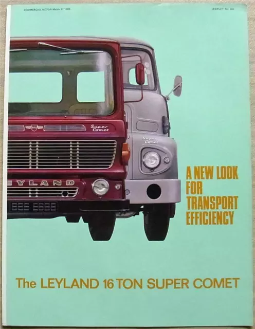 LEYLAND 16 TON SUPER COMET Commercial Motor Sales Brochure 11 March 1966 #944