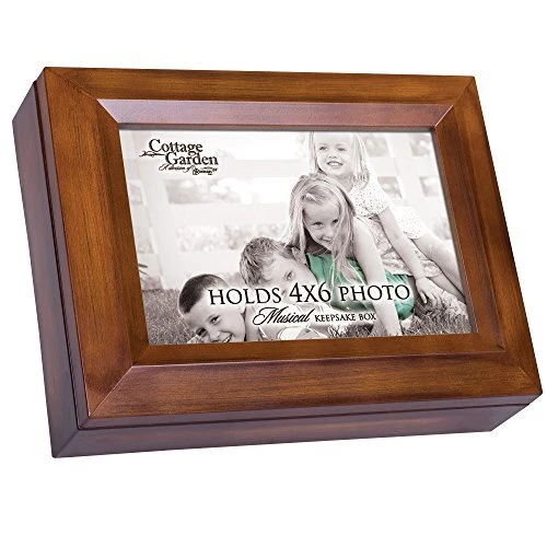 4 x 6 Photo Frame Woodgrain Music Box Plays You Are My Sunshine